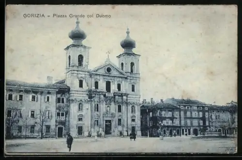 AK Gorizia, Piazza Grande col Duomo