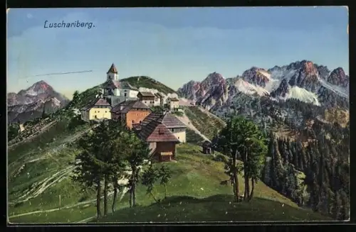 AK Tarvis, Blick auf den Luschariberg