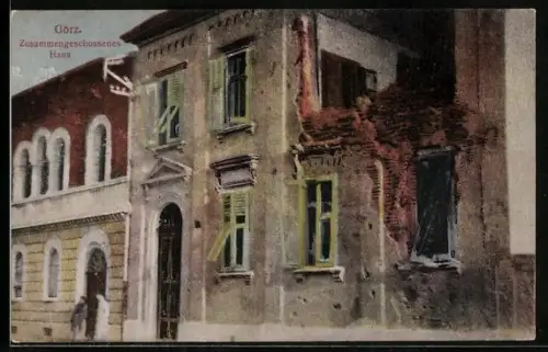 AK Görz, Zusammengeschossenes Haus