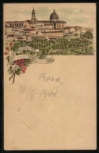 AK Loreto, Ortsansicht aus der Vogelschau