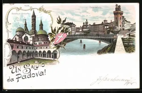 Lithographie Padova, Basilica di S. Antonio, Osservalorio