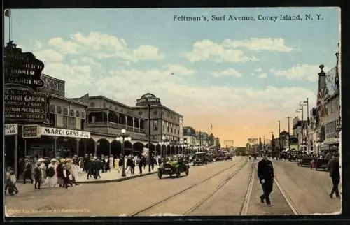 AK Coney Island, N. Y., Feltman`s Surf Avenue