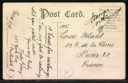 AK Pawtucket, RI, Exchange Street from Broadway showing the Armory