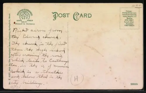 AK Northampton, MA, Academy of Music, High School and Baptist Church