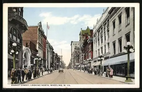 AK Wheeling, VA, Market Street, looking North