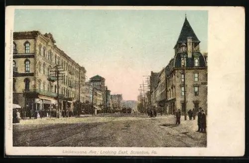 AK Scranton, PA, Lackawanna Ave., looking East
