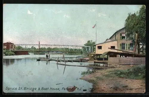 AK Paterson, NJ, Sruce St. Bridge & Boat House