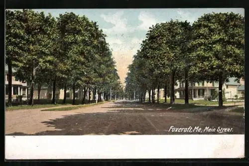 AK Foxcroft, ME, Main Street