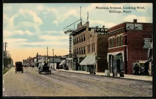 AK Billings, MT, Montana Avenue, looking west