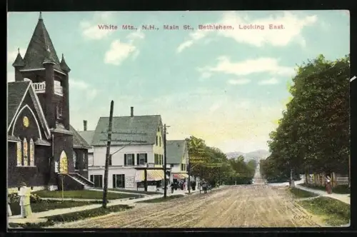 AK White Mts., NH, Main St., Bethlehem, looking east