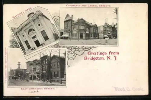 AK Bridgeton, NJ, Commerce and Laurel Streets, National Bank, East Commerce Street