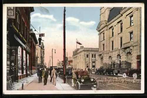 AK Regina /Sask., Looking North on Scarth Street towards 11th Avenue