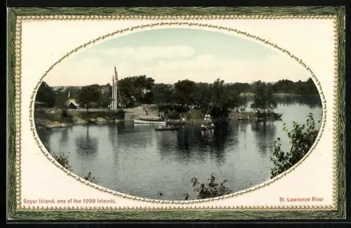 AK Sugar Island /St. Lawrence River, View of the Sugar Island