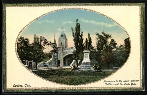 AK Quebec, Monument to the South African Soldiers and St. Louis Gate
