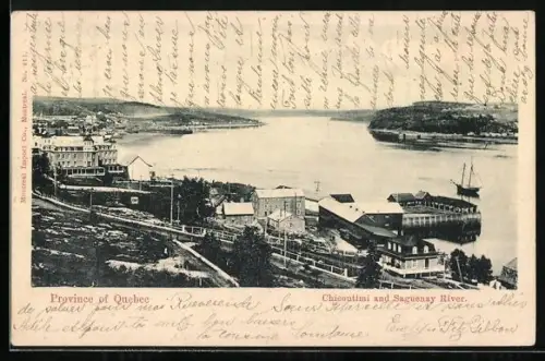 AK Chicoutimi /Quebec, View of the city and the Saguenay River