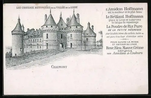 AK Amidon Hoffmann, Le Brillant Hoffmann, La Poudre de Riz Pure, Les Chateaux de la Loire, Chaumont, Reklame