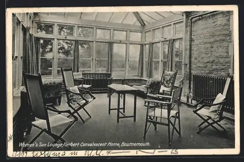 AK Bournemouth, Herbert Convalescent Home, Women`s Sun Lounge