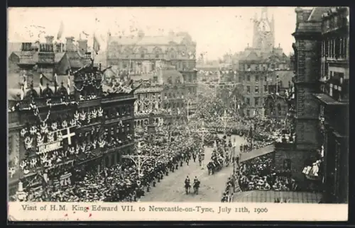 AK Newcastle-upon-Tyne, Visit of H.M. King Edward VII. to Newcastle-upon-Tyne, 1906