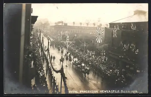 AK Newcastle-upon-Tyne, Royal Procession 1906