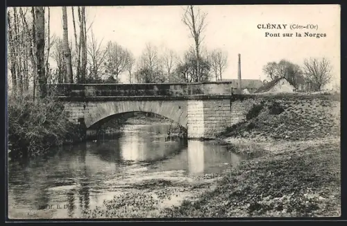 AK Clénay /Côte-d`Or, Pont sur la Norges