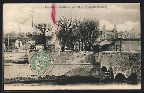 AK Chatillon-sur-Seine /Côte-d`Or, Avenue des Boulangers