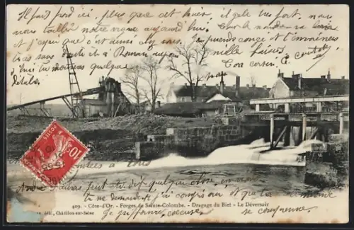 AK Forges-de-Sainte-Colombe /Côte-d`Or, Dragage du Beit, Le Déversoir