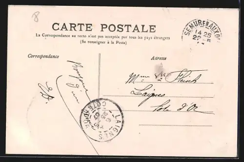 AK Semur /Côte-d`Or, Le Porche vu de la Rue Buffon