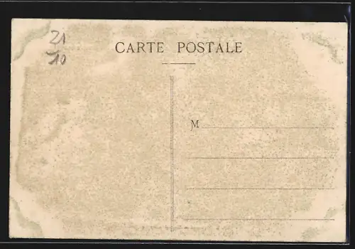 AK Chatillon-sur-Seine, Inondations de 1910, Un bras de la Seine vu de la Route de Montbard