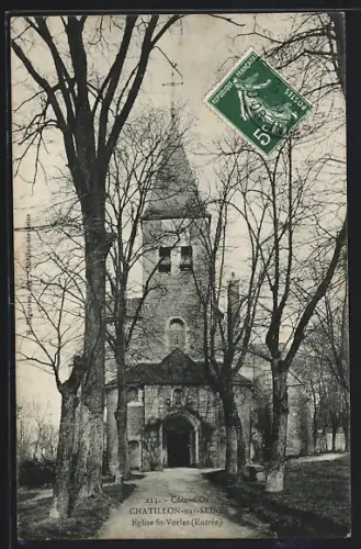 AK Chatillon-sur-Seine, Eglise St.-Vorles, Entrée