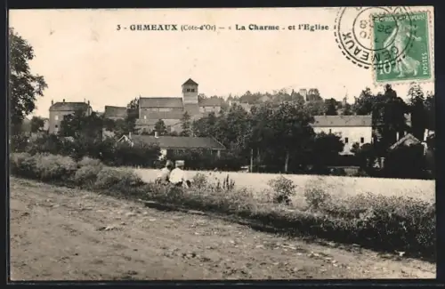 AK Gemeaux, La Charme et l`Eglise
