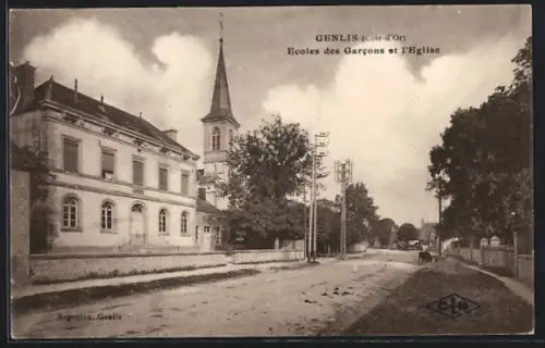 AK Genlis, Ecoles de Garcons et l`Eglise