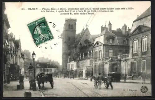 AK Dijon, Place Emile-Zola