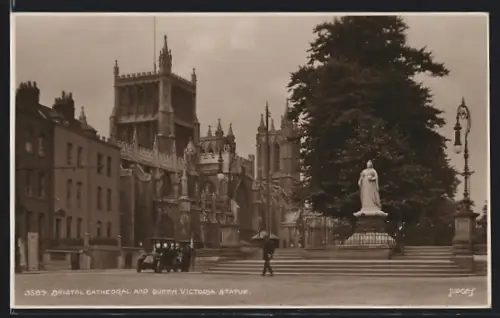 AK Bristol, Cathedral and Queen Victoria Statue
