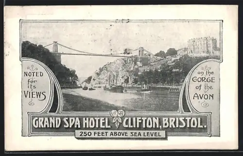 AK Bristol, Grand Spa Hotel Clifton on the Gorge of the Avon