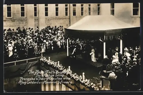 AK Bristol, The Royal Visit to Bristol, The Matron being Presented to Their Majesties