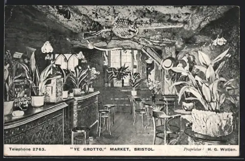 AK Bristol, Ye Grotto, Market, Proprietor H. G. Watjen