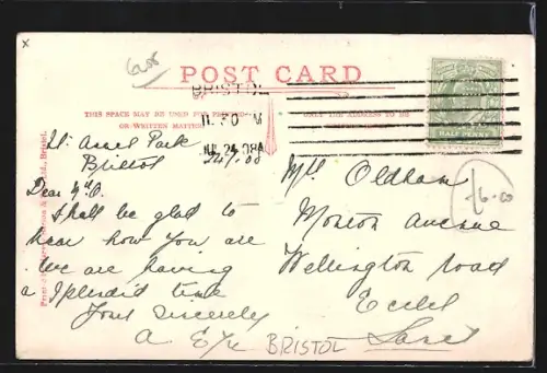 AK Bristol, Royal Visit to Bristol 1908, His Majesty declaring the Royal Edward Dock open