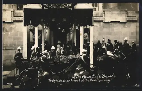 AK Bristol, The Royal Visit to Bristol, Their Majesties Arrival at the New Infirmary