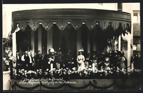 AK Bristol, The Royal Visit to Bristol, His Majesty replying to the Address