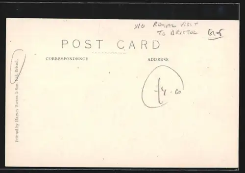 AK Bristol, The Royal Visit to Bristol, His Majesty replying to the Address