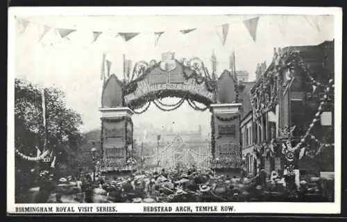 AK Birmingham, Royal Visit, Bedstead Arch, Temple Row