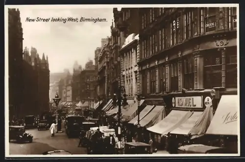 AK Birmingham, New Street looking West