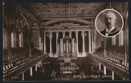 AK Birmingham, Interior of Carrs Lane Chapel, Rev. J. M. Jowett