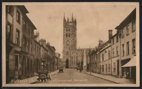 AK Warwick, St. Mary`s Church and War Memorial