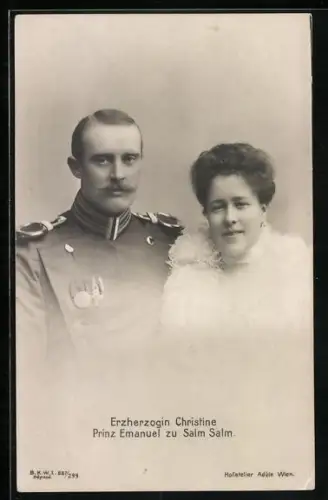 AK Erzherzogin Christine und Prinz Emanuel zu Salm Salm