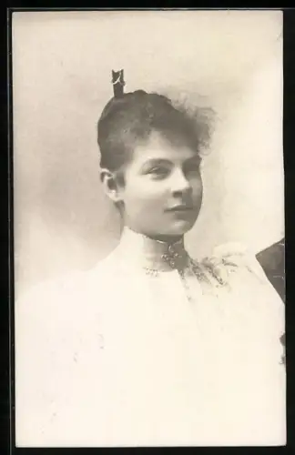 AK Erzherzogin Auguste von Österreich im Porträt