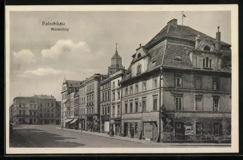 AK Patschkau, Mittelring mit Geschäften