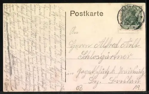 AK Sorau /N.-L., Geschäfte in der Bahnhof-Strasse