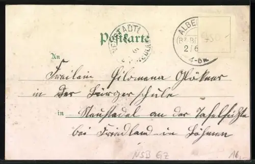 Lithographie Albendorf, Calvarienberg, Osterbergmonument, Totalansicht