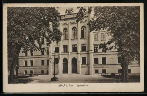 AK Stolp i. Pom., Gymnasium mit Anlagen